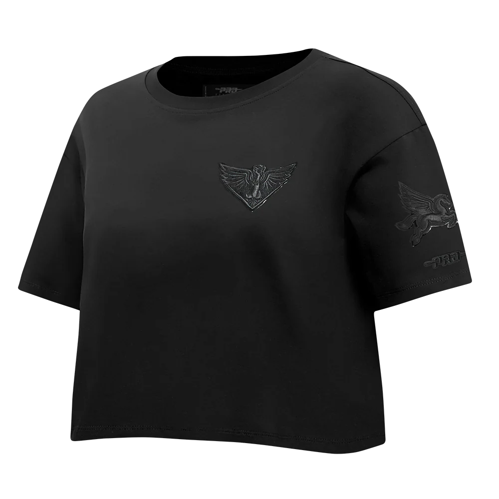 WNBA DALLAS WINGS TRIPLE BLACK WOMEN'S SJ BOXY TEE (BLACK) - Image 2