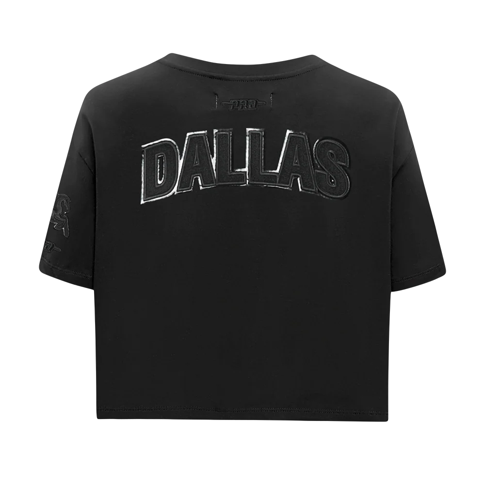 WNBA DALLAS WINGS TRIPLE BLACK WOMEN'S SJ BOXY TEE (BLACK) - Image 3