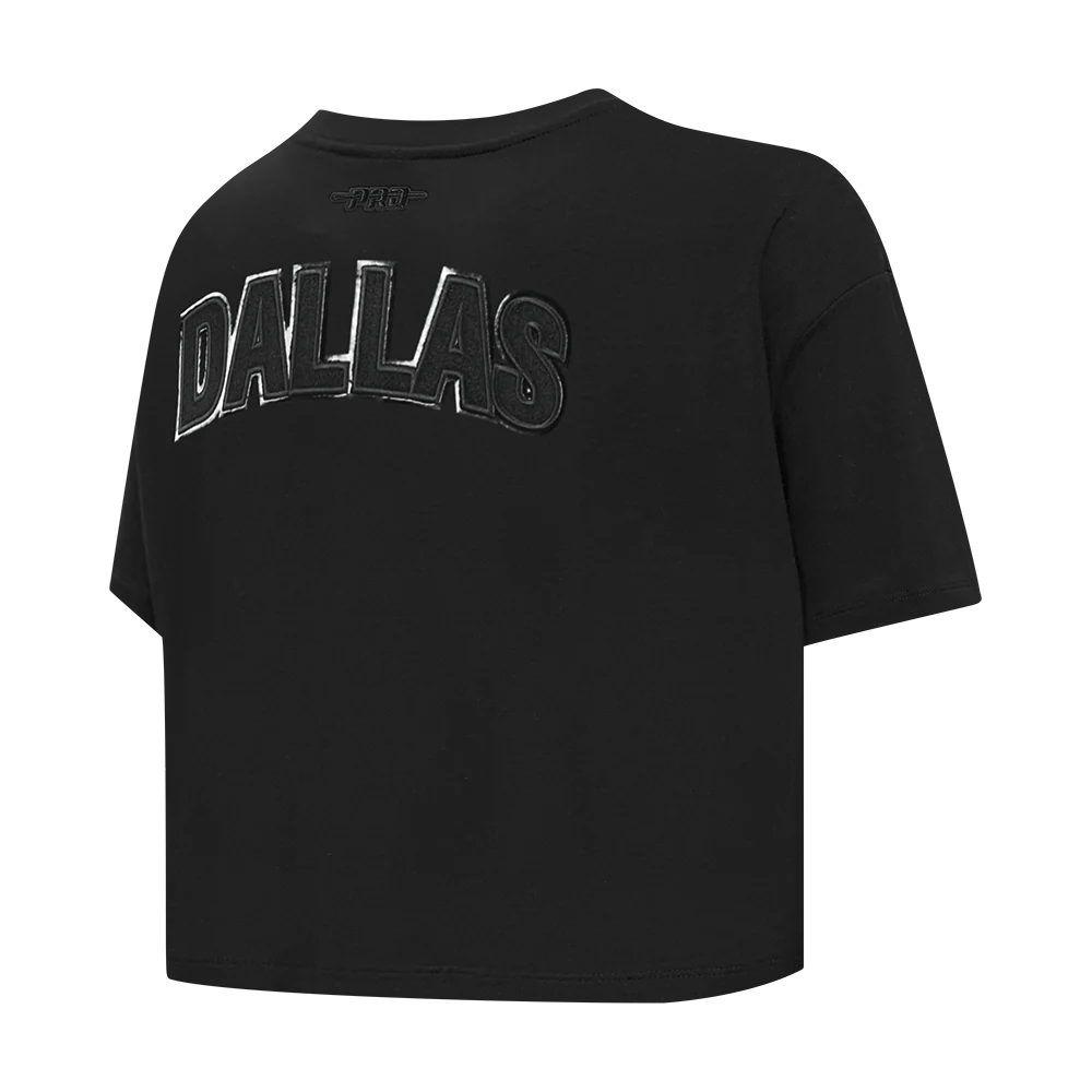 WNBA DALLAS WINGS TRIPLE BLACK WOMEN'S SJ BOXY TEE (BLACK) - Image 4