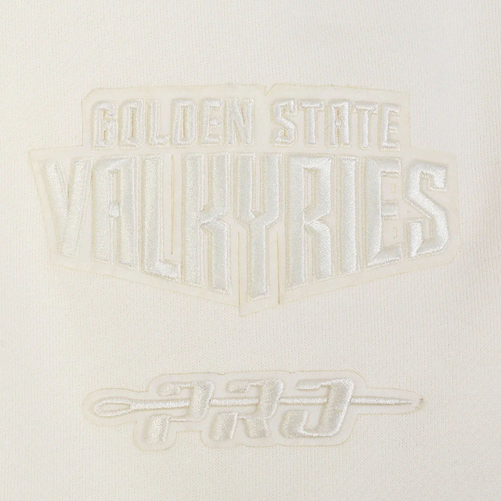 WNBA GOLDEN STATE VALKYRIES NEUTRAL MEN'S DROP SHOULDER FLC PO HOODIE (EGGSHELL) - Image 6