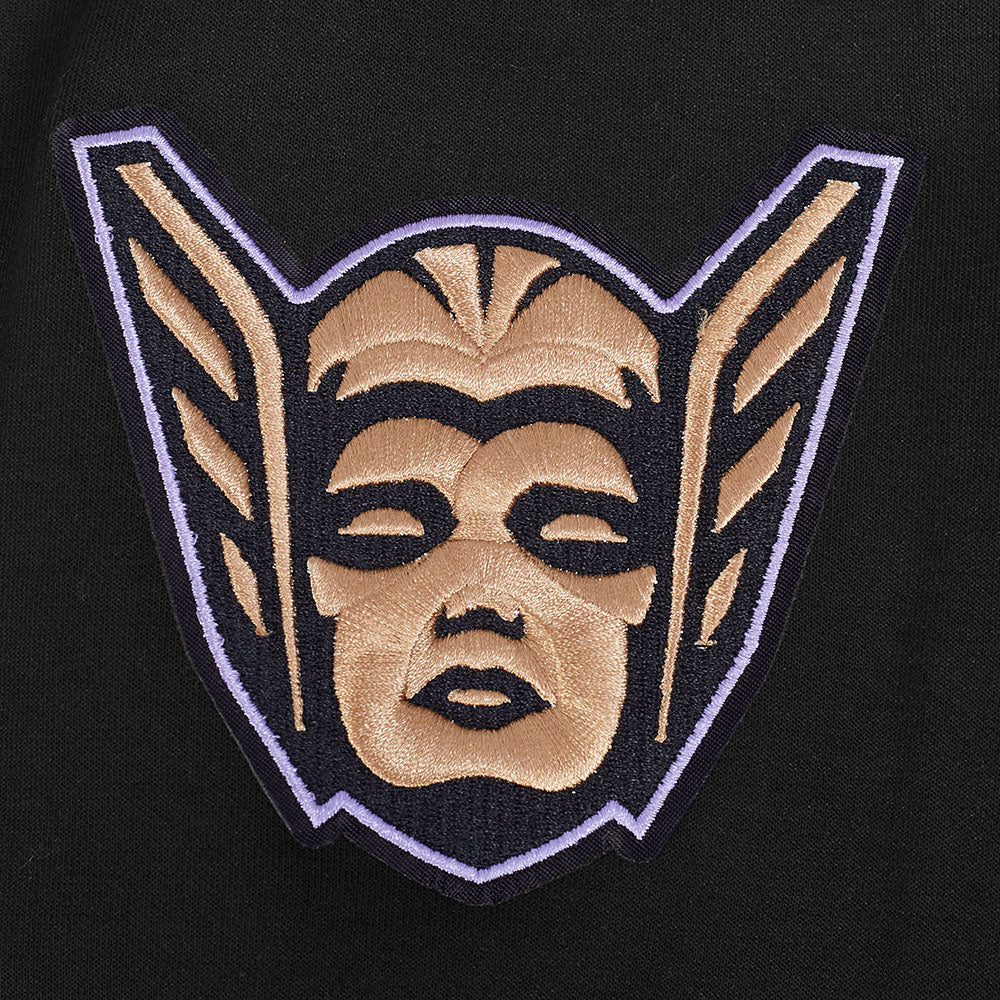 WNBA GOLDEN STATE VALKYRIES CLASSIC CHENILLE MEN'S DK PO HOODIE (BLACK) - Image 7