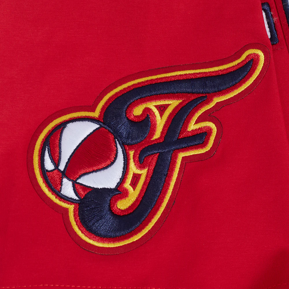 WNBA INDIANA FEVER CLASSIC CHENILLE MEN'S SINGLE JERSEY TEE (RED) - Image 7