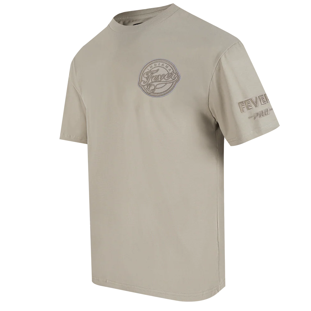 WNBA INDIANA FEVER NEUTRAL MEN'S COTTON JERSEY DROP SHOULDER TEE (TAUPE) - Image 2