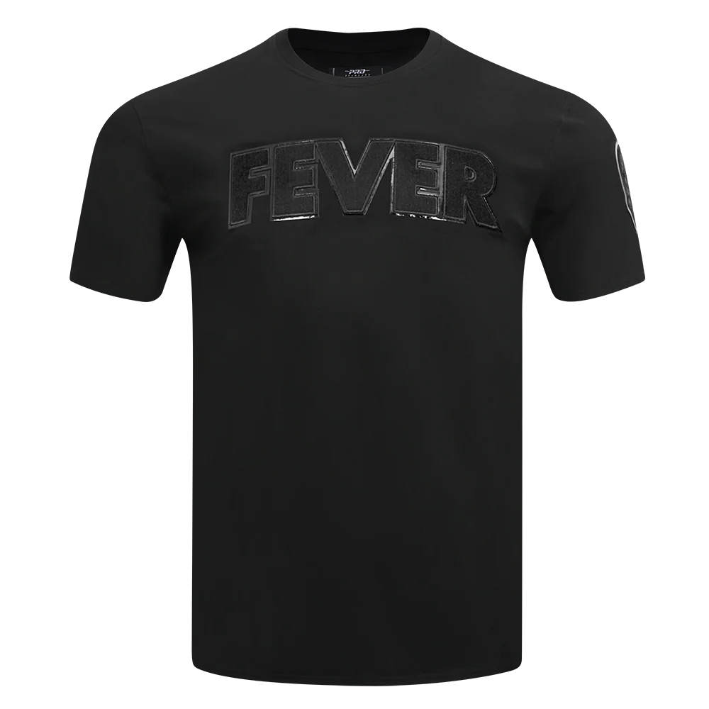 WNBA INDIANA FEVER TRIPLE BLACK MEN'S SINGLE JERSEY TEE (BLACK)