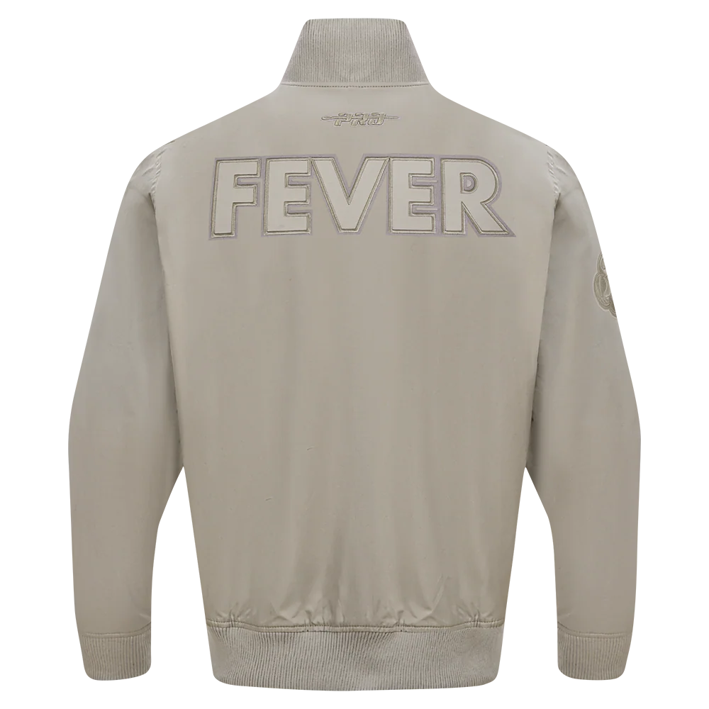 WNBA INDIANA FEVER NEUTRAL MEN'S TWILL JACKET (TAUPE) - Image 3