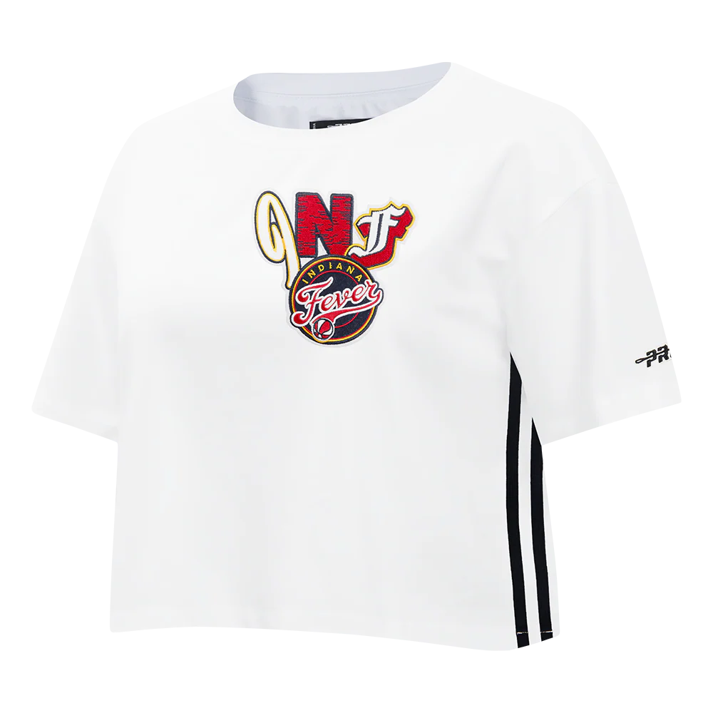 WNBA INDIANA FEVER CITY RANSOM WOMEN'S SINGLE JERSEY BOXY TEE (WHITE) - Image 2