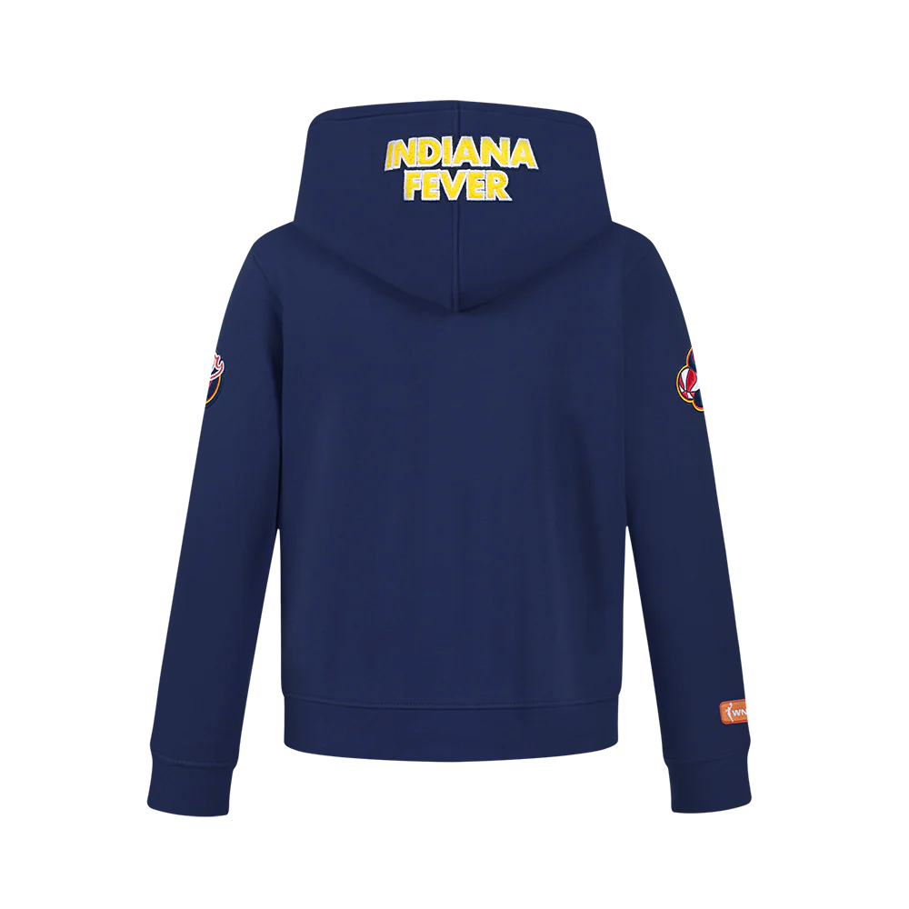 WNBA INDIANA FEVER CAITLIN CLARK #22 CLASSIC PLAYER NAME AND NUMBER BIG BOY'S FLEECE PO HOODIE (MIDNIGHT NAVY) - Image 3
