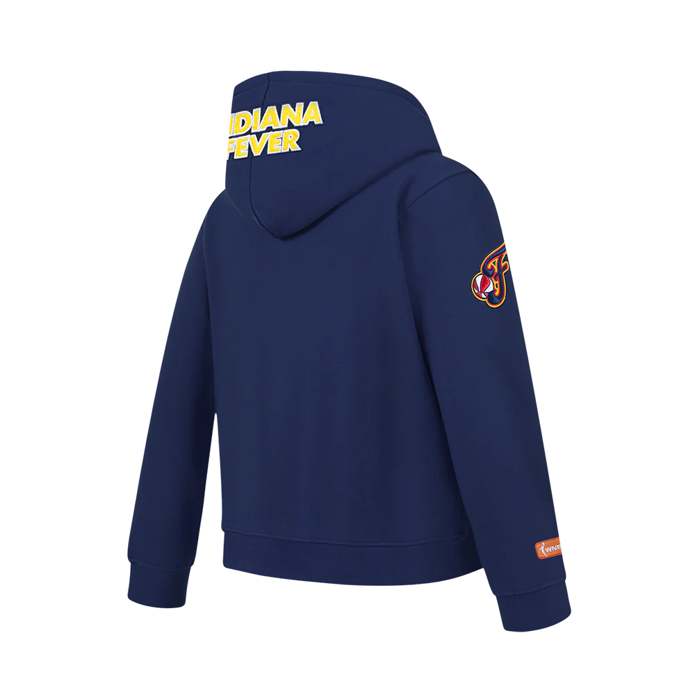 WNBA INDIANA FEVER CAITLIN CLARK #22 CLASSIC PLAYER NAME AND NUMBER BIG BOY'S FLEECE PO HOODIE (MIDNIGHT NAVY) - Image 4