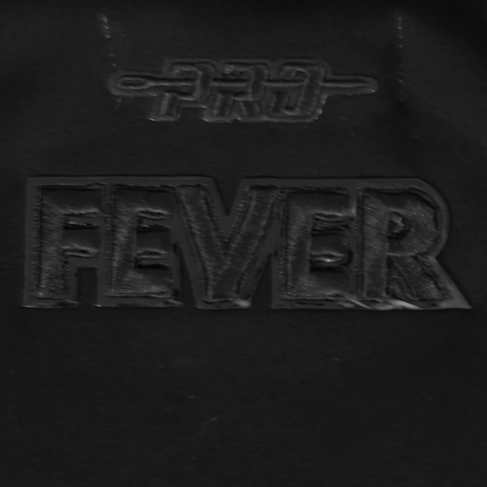 WNBA INDIANA FEVER TRIPLE BLACK WOMEN'S FLEECE CREWNECK (BLACK) - Image 6