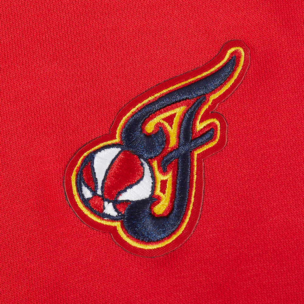WNBA INDIANA FEVER CLASSIC ESSENTIALS WOMEN'S FLEECE CREWNECK (RED) - Image 6