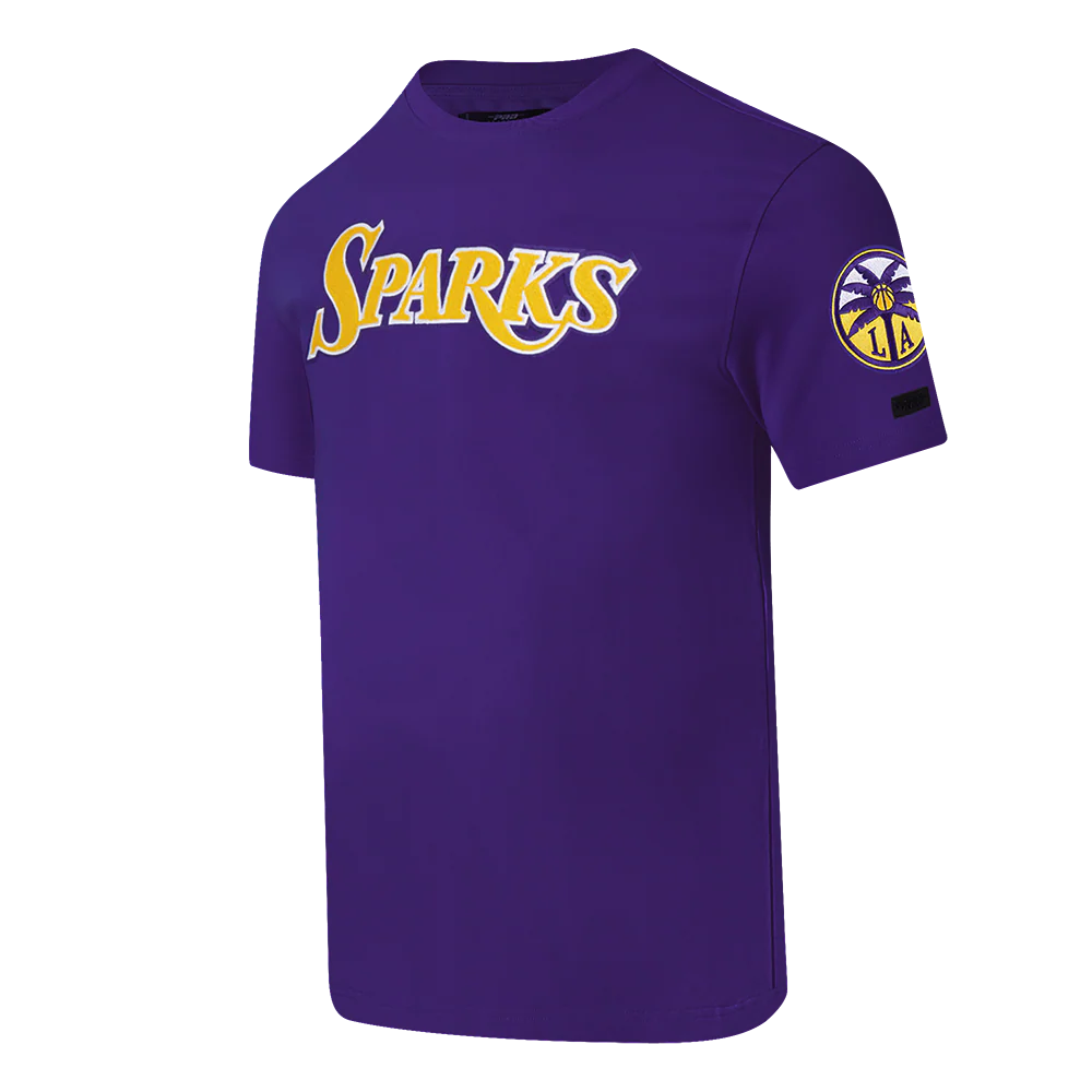 WNBA LOS ANGELES SPARKS CLASSIC CHENILLE MEN'S SJ TEE (PURPLE) - Image 2