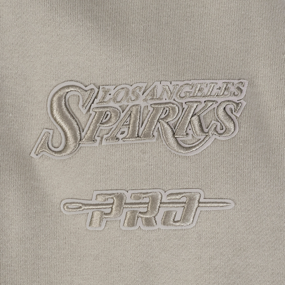 WNBA LOS ANGELES SPARKS NEUTRAL MEN'S DROP SHOULDER FLC CREWNECK (TAUPE) - Image 7