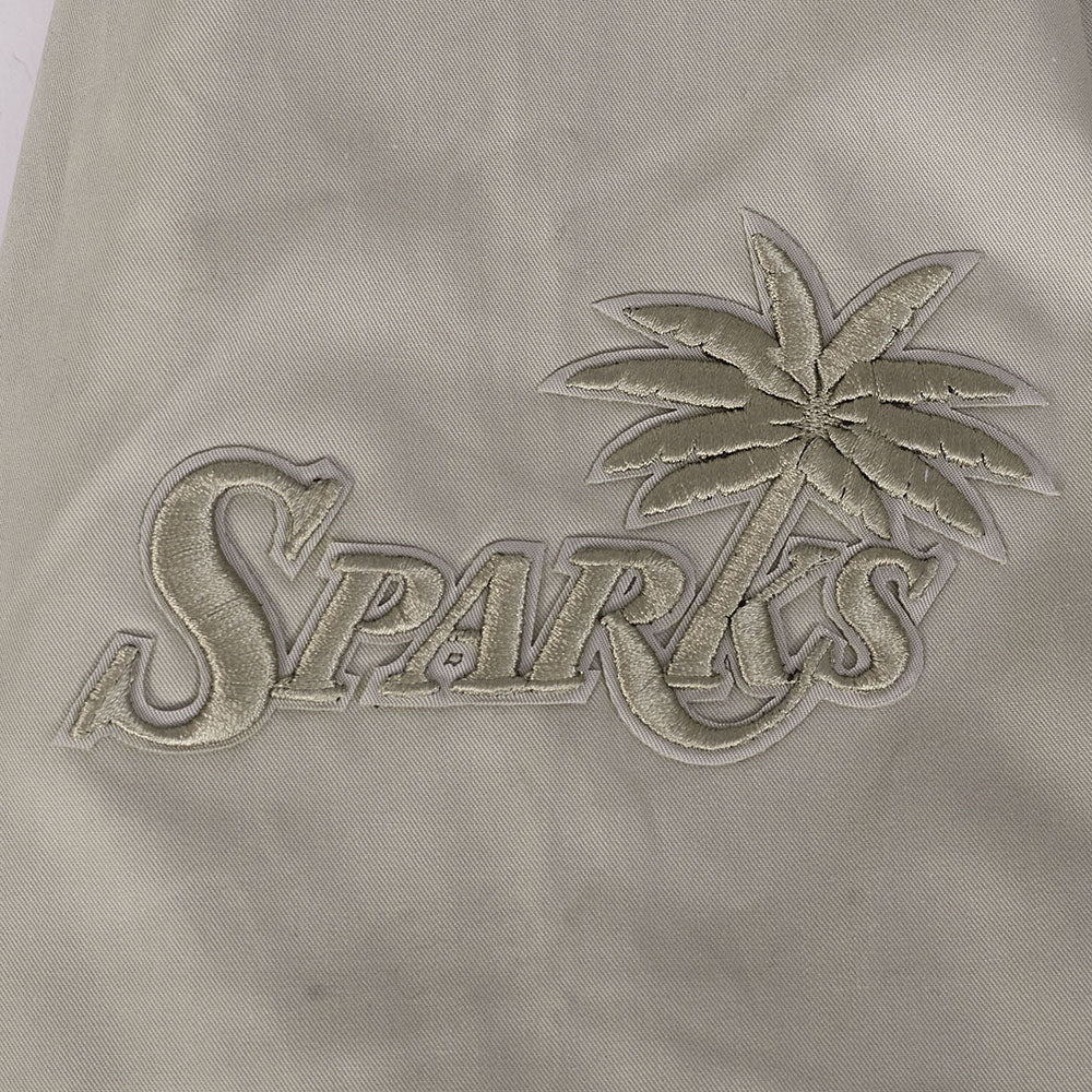 WNBA LOS ANGELES SPARKS NEUTRAL MEN'S TWILL JACKET (TAUPE) - Image 5