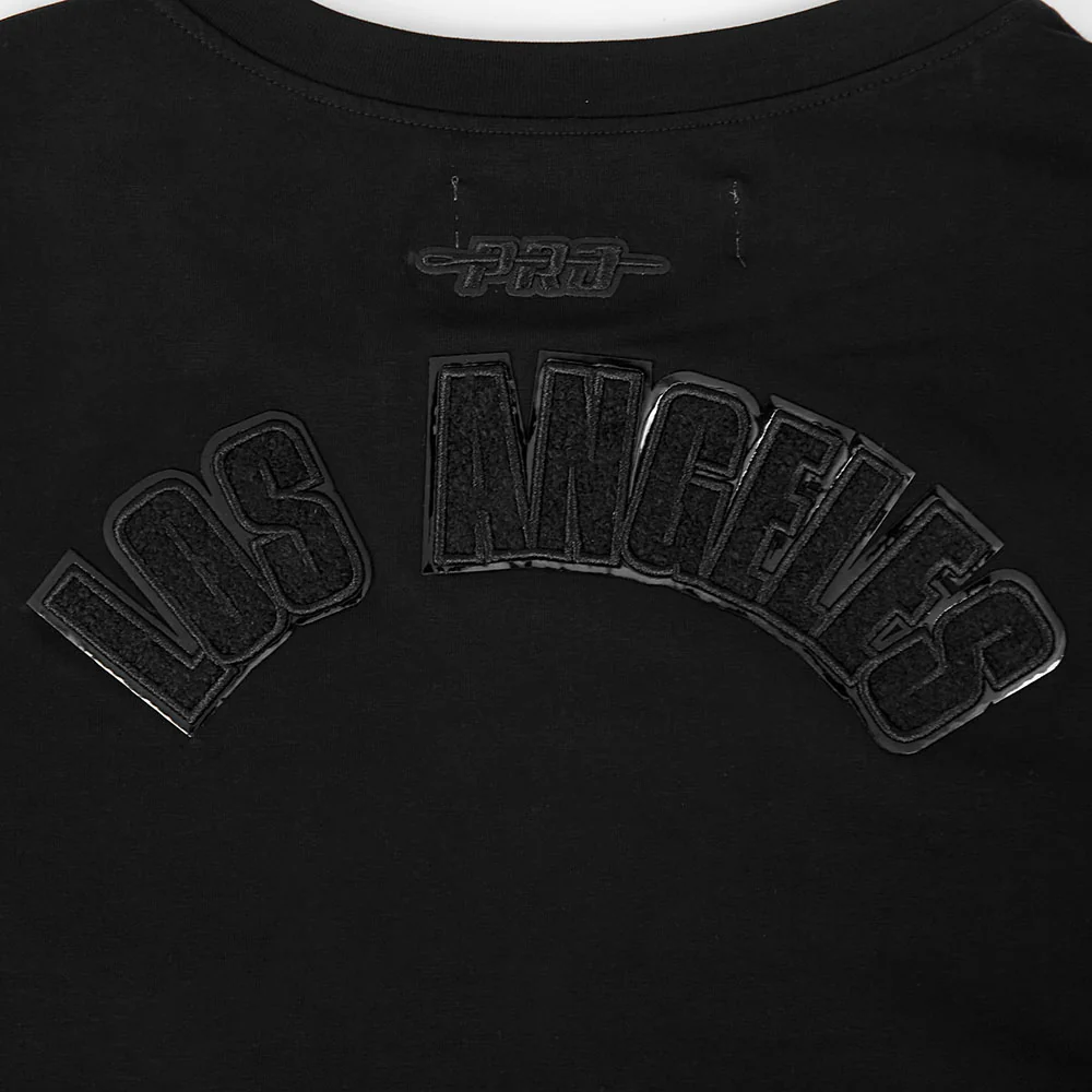 WNBA LOS ANGELES SPARKS TRIPLE BLACK WOMEN'S SINGLE JERSEY BOXY TEE (BLACK) - Image 8