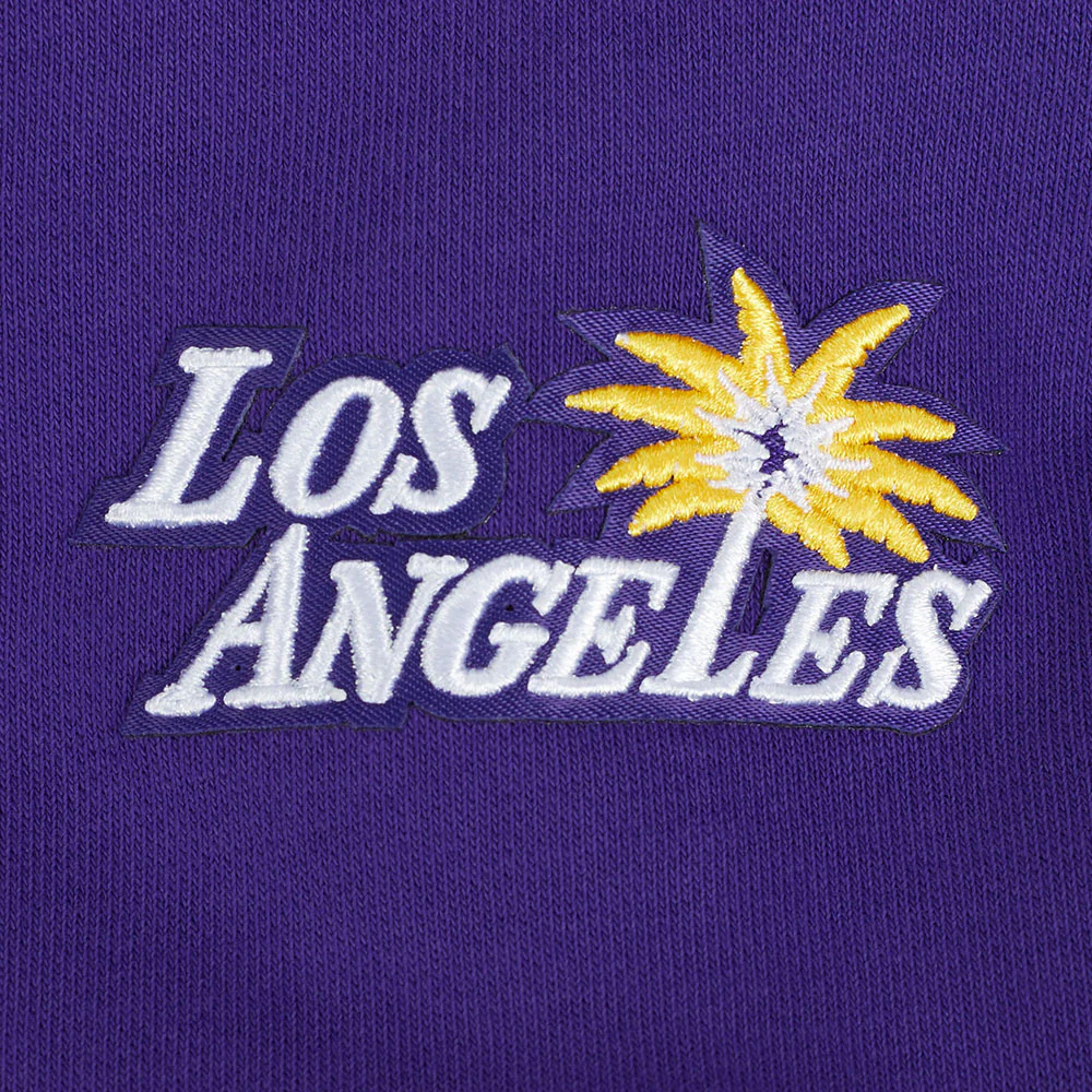 WNBA LOS ANGELES SPARKS CLASSIC ESSENTIALS WOMEN'S FLEECE CREWNECK (PURPLE) - Image 6