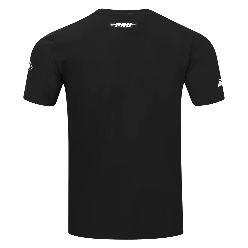 WNBA LAS VEGAS ACES CLASSIC CHENILLE MEN'S SINGLE JERSEY TEE (BLACK) - Image 3