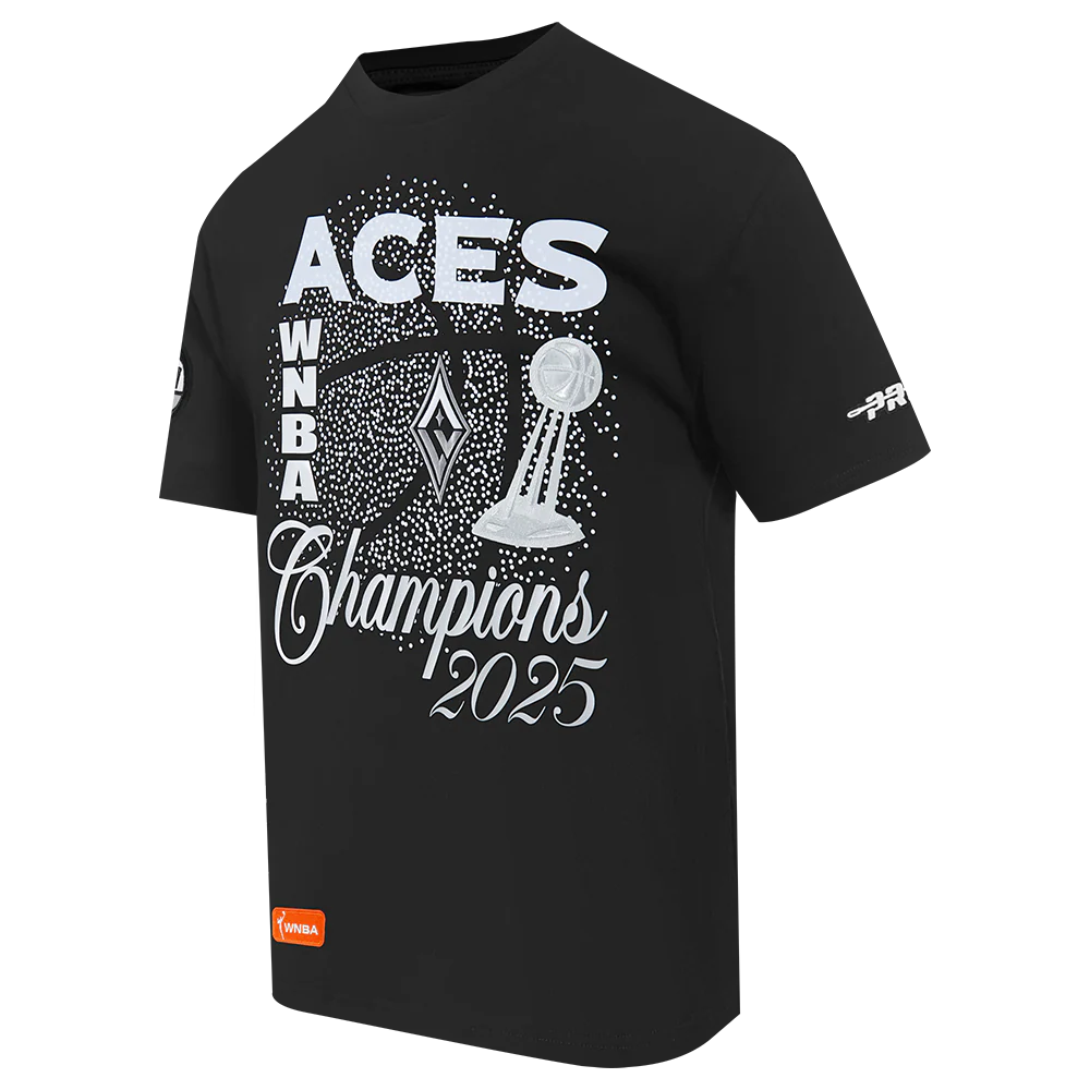LAS VEGAS ACES WNBA FINALS 2025 MEN'S CJ DROP SHOULDER TEE (BLACK) - Image 5
