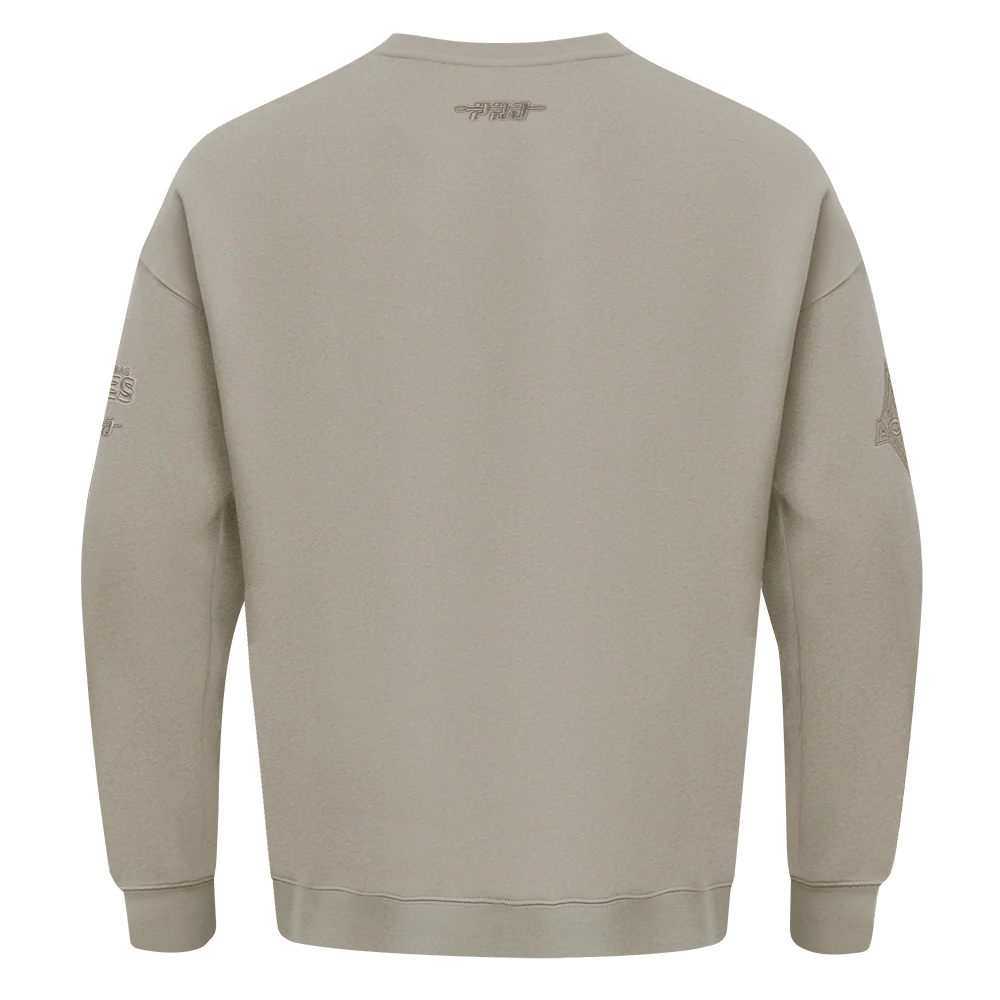 WNBA LAS VEGAS ACES NEUTRAL MEN'S DROP SHOULDER FLC CREWNECK (TAUPE) - Image 3
