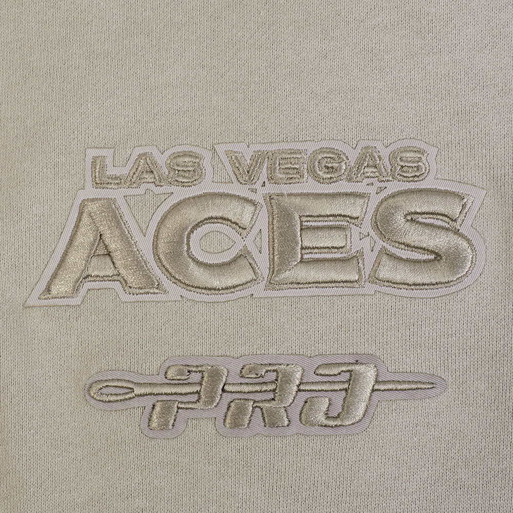 WNBA LAS VEGAS ACES NEUTRAL MEN'S DROP SHOULDER FLC CREWNECK (TAUPE) - Image 5