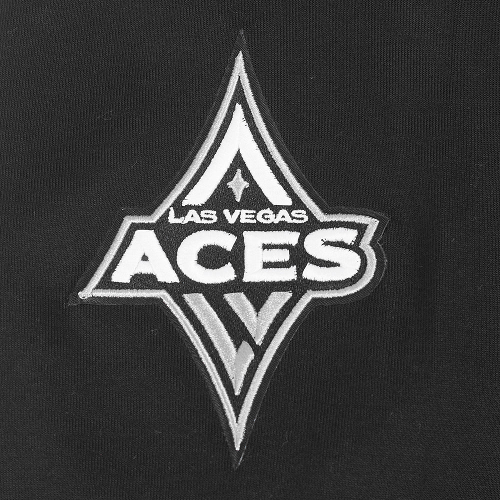 WNBA LAS VEGAS ACES A'JA WILSON #22 CLASSIC PLAYER NAME AND NUMBER MEN'S FLEECE PULLOVER HOODIE (BLACK) - Image 7
