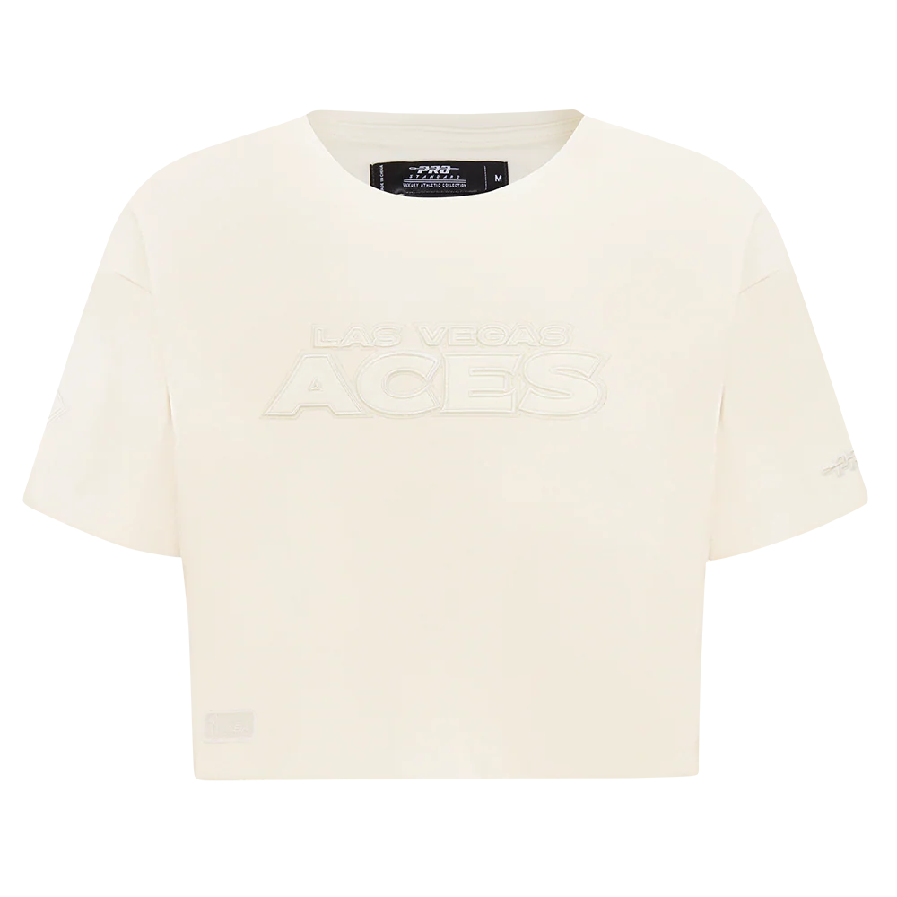 WNBA LAS VEGAS ACES NEUTRAL WOMEN'S SJ BOXY TEE (EGGSHELL)
