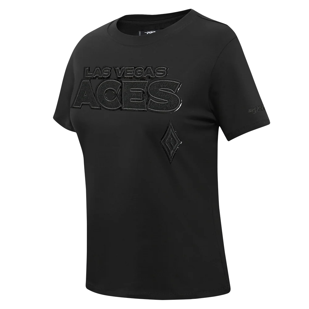 WNBA LAS VEGAS ACES TRIPLE BLACK WOMEN'S SS SLIM FIT TEE (BLACK) - Image 5
