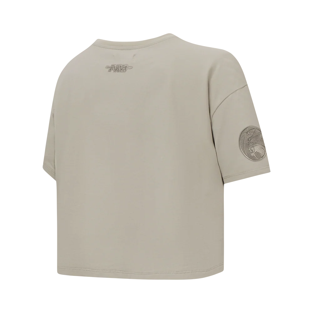 WNBA MINNESOTA LYNX NEUTRAL WOMEN'S SINGLE JERSEY BOXY TEE (TAUPE) - Image 4