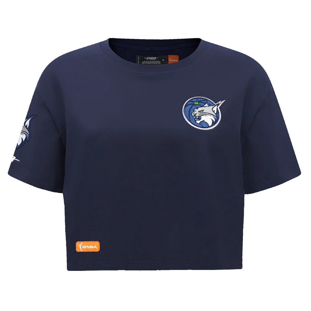 WNBA MINNESOTA LYNX CLASSIC ESSENTIALS WOMEN'S SINGLE JERSEY BOXY TEE (MIDNIGHT NAVY)