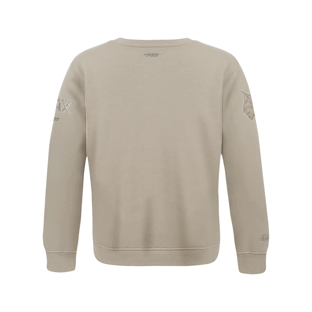 WNBA MINNESOTA LYNX NEUTRAL BIG BOYS FLC CREWNECK (TAUPE) - Image 3