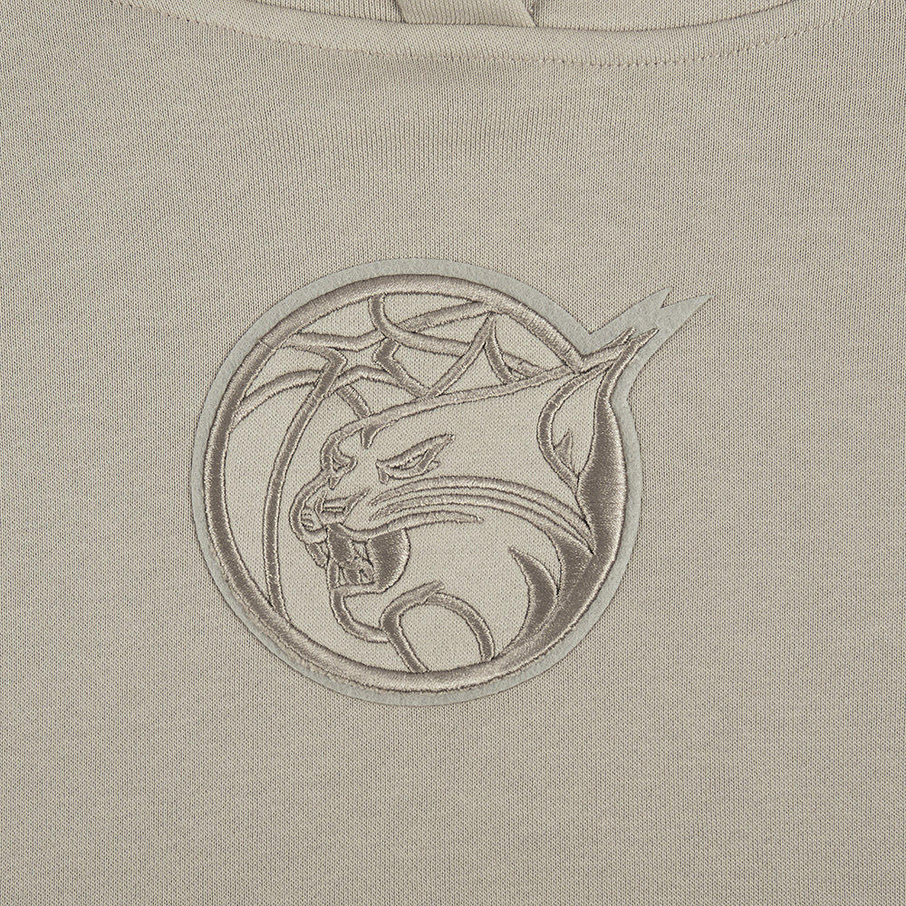WNBA MINNESOTA LYNX NEUTRAL WOMEN'S FLEECE CROPPED PULLOVER HOODIE (TAUPE) - Image 5