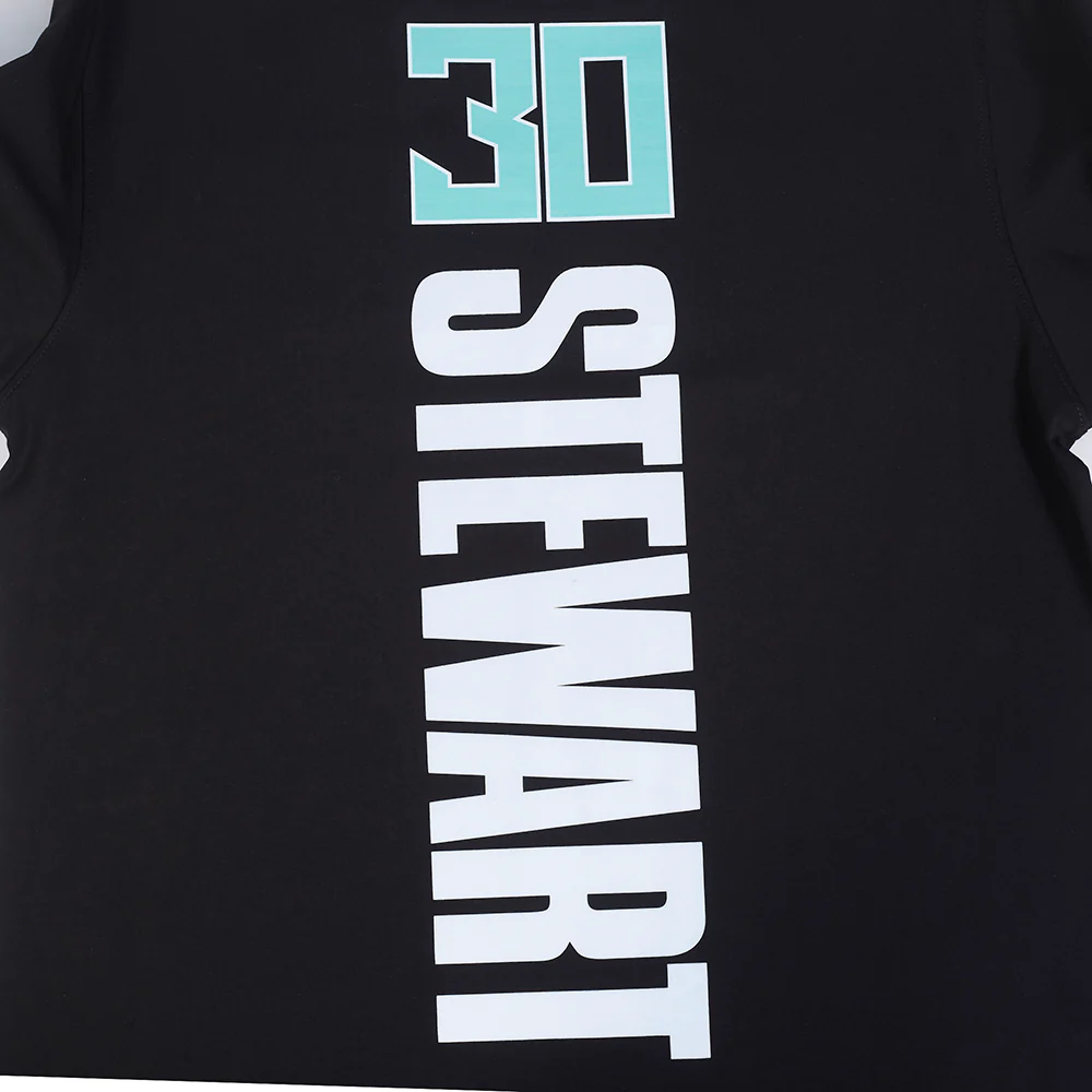 WNBA NEW YORK LIBERTY BREANNA STEWART #30 CLASSIC PLAYER NAME AND NUMBER MEN'S SINGLE JERSEY TEE (BLACK) - Image 5