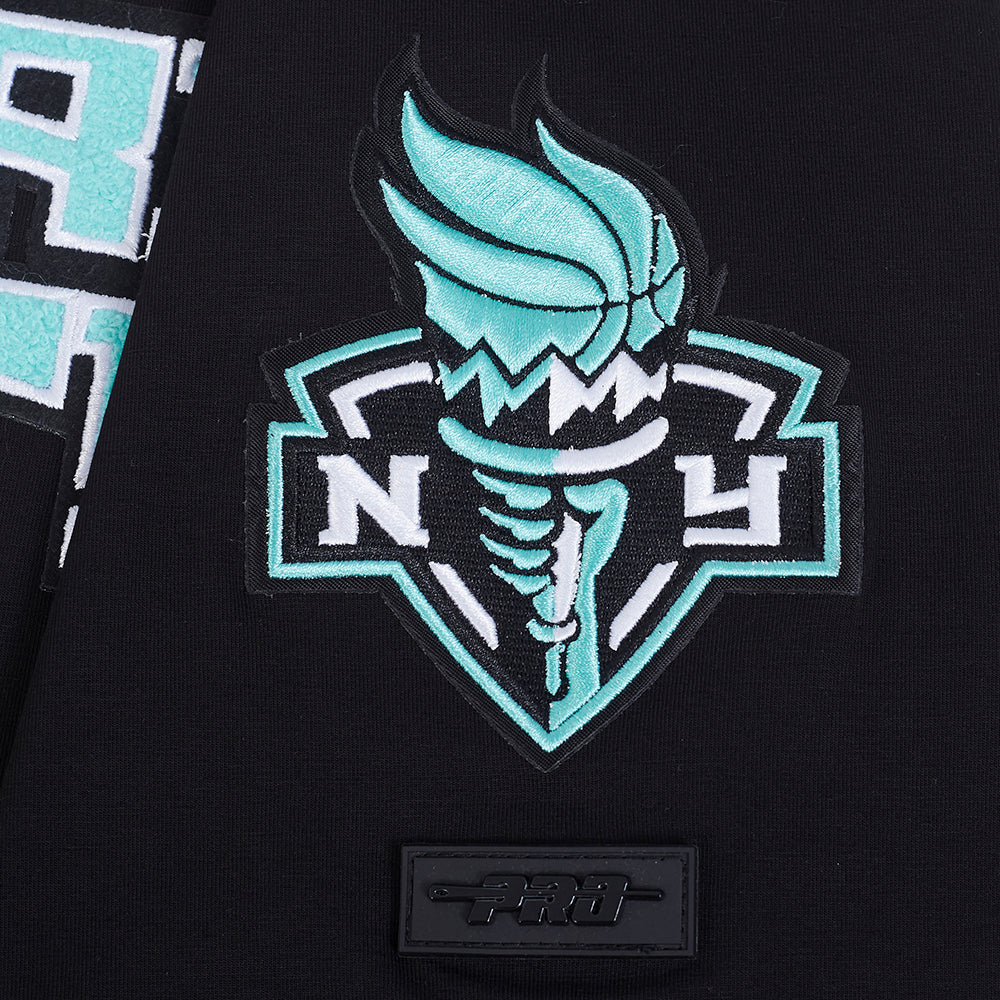 WNBA NEW YORK LIBERTY BREANNA STEWART #30 CLASSIC PLAYER NAME AND NUMBER MEN'S SINGLE JERSEY TEE (BLACK) - Image 7