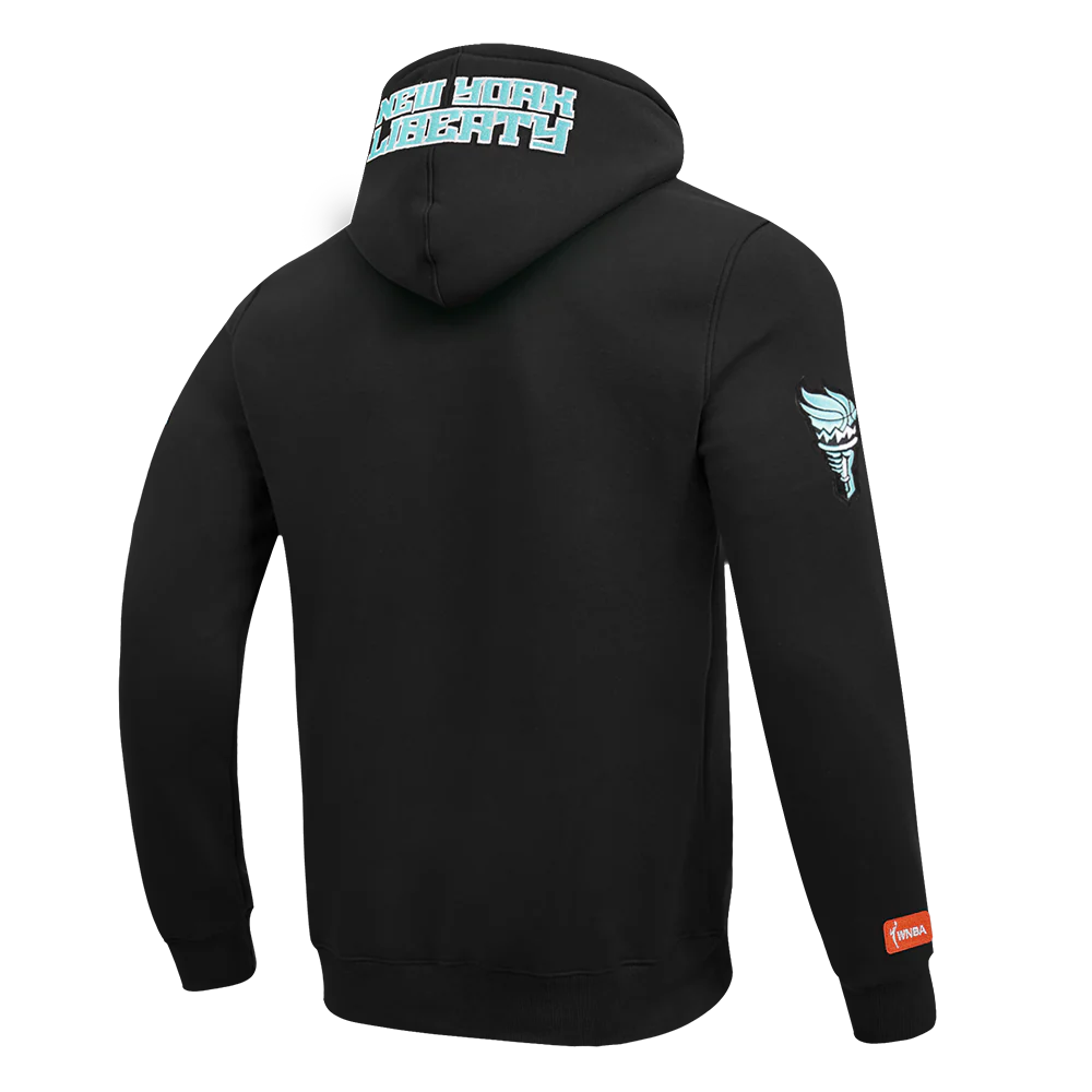 WNBA NEW YORK LIBERTY BREANNA STEWART #30 CLASSIC PLAYER NAME AND NUMBER MEN'S FLEECE PULLOVER HOODIE (BLACK) - Image 4