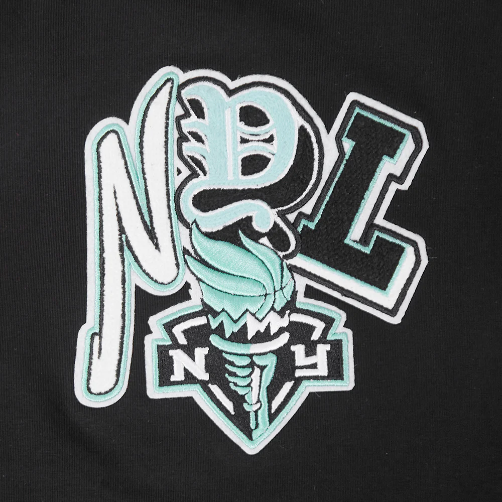 WNBA NEW YORK LIBERTY CITY RANSOM WOMEN'S SINGLE JERSEY BOXY TEE (BLACK) - Image 5