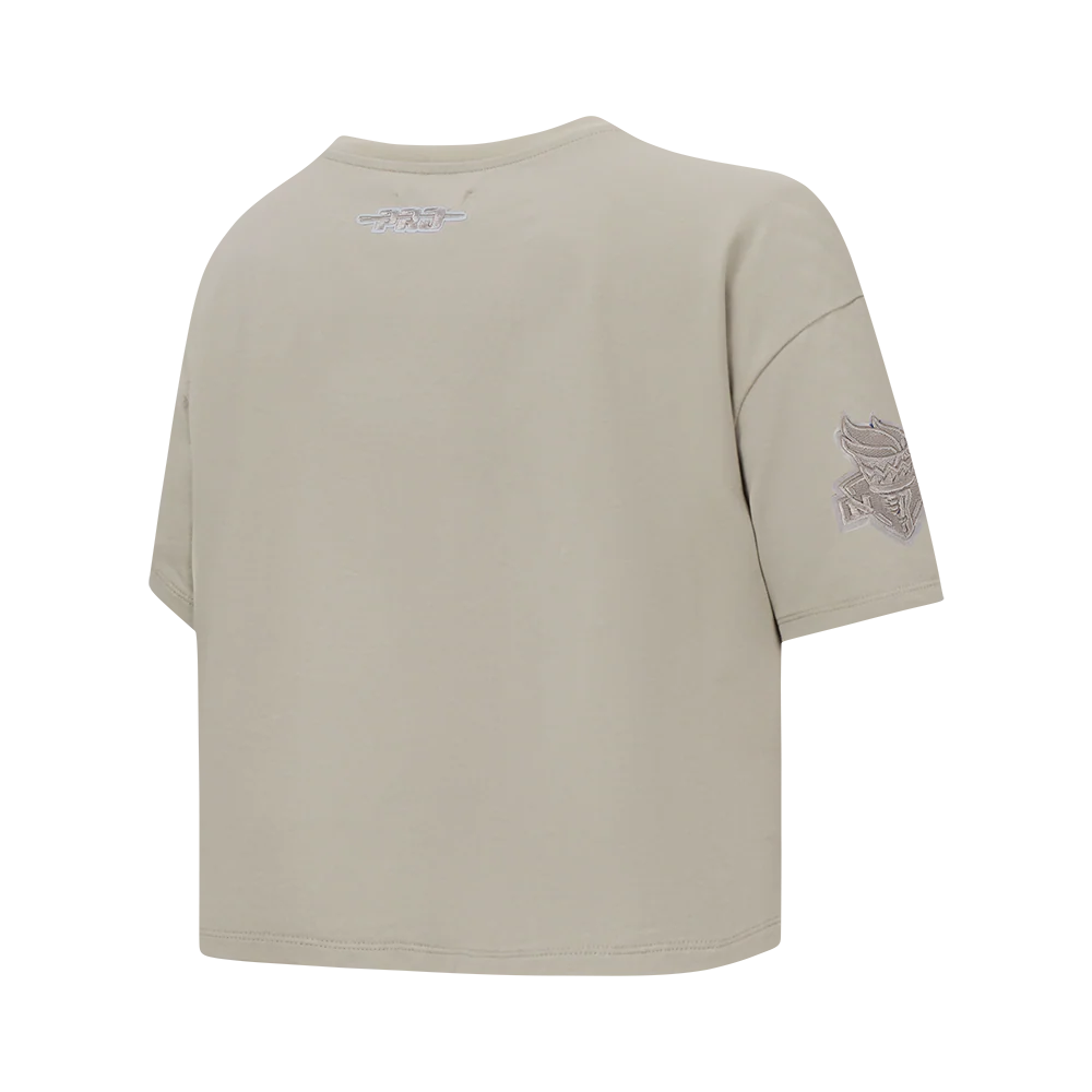 WNBA NEW YORK LIBERTY NEUTRAL WOMEN'S SINGLE JERSEY BOXY TEE (TAUPE) - Image 3