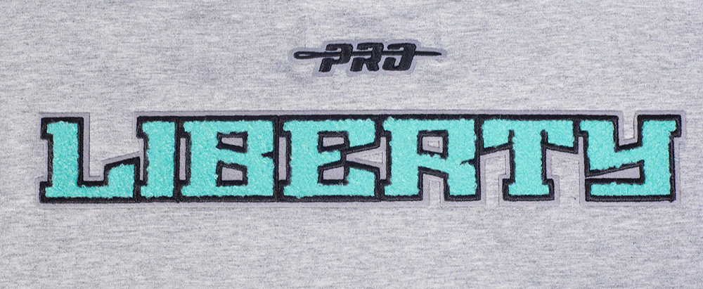 WNBA NEW YORK LIBERTY CLASSIC ESSENTIALS WOMEN'S SINGLE JERSEY BOXY TEE (HEATHER GREY) - Image 7