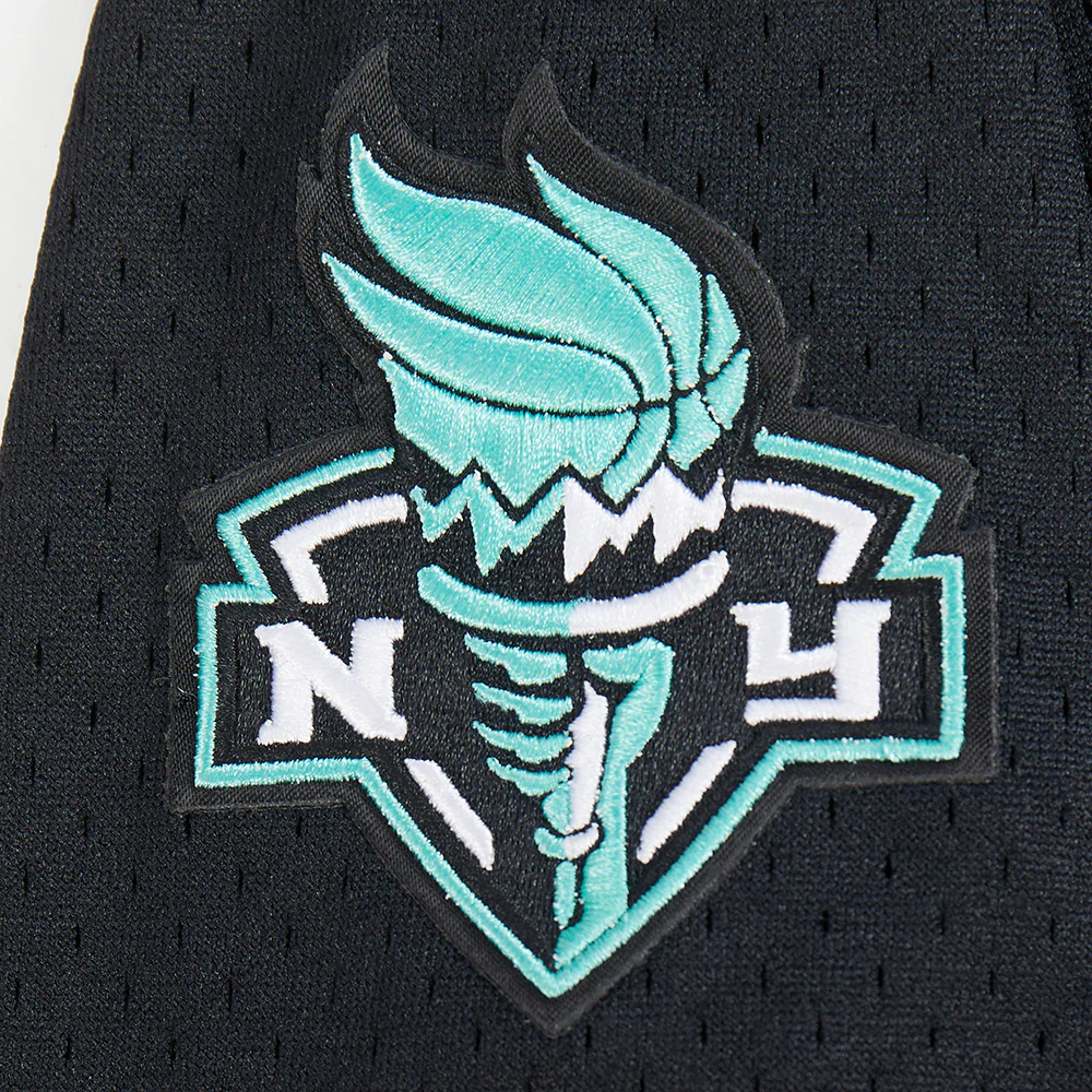 NEW YORK LIBERTY CLASSIC MESH BIG BOY'S BUTTON DOWN SHIRT (BLACK) - Image 7