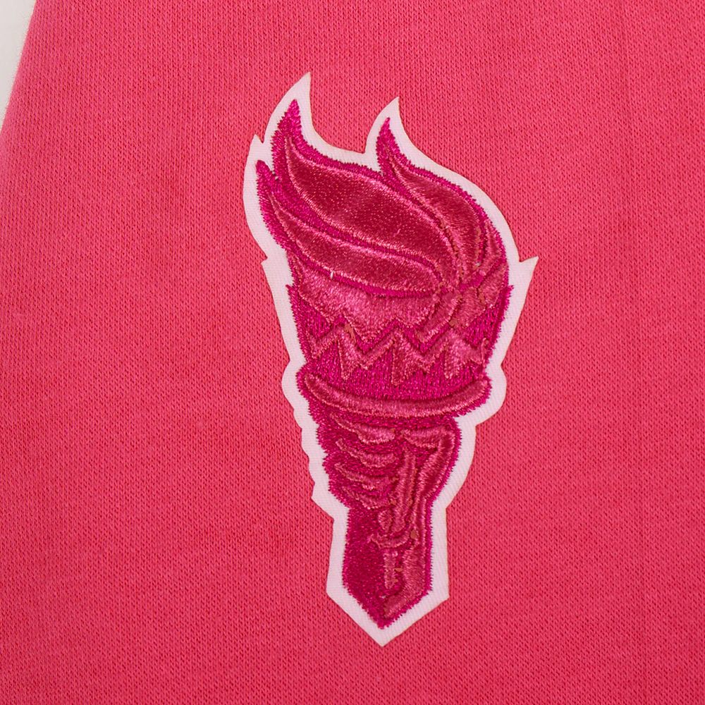 WNBA NEW YORK LIBERTY CLASSIC TRIPLE PINK BIG GIRLS FLC PO HOODIE (BEETROOT PURPLE) - Image 6