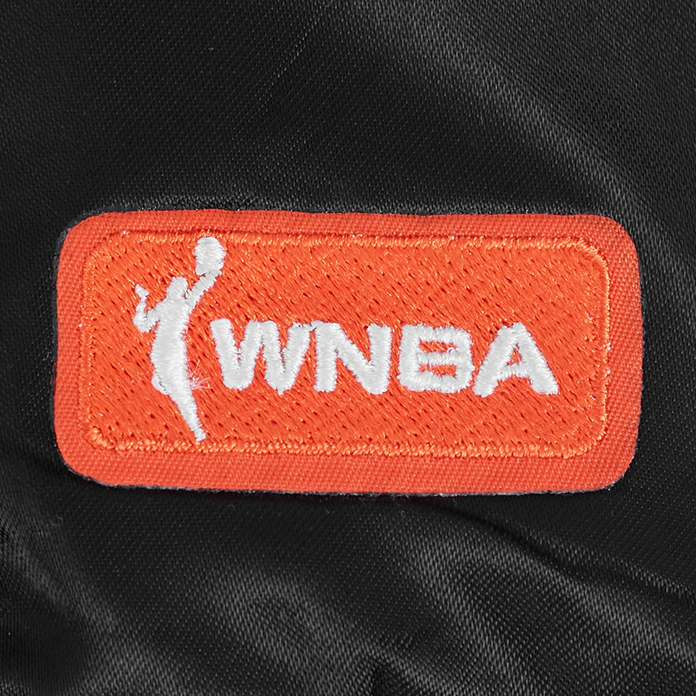 WNBA NEW YORK LIBERTY JEWELS WOMEN'S SATIN JACKET (BLACK) - Image 6