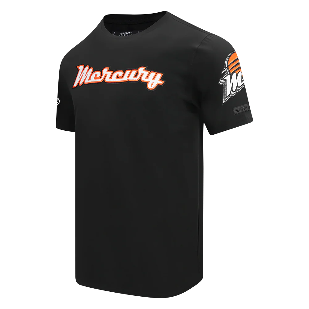 WNBA PHOENIX MERCURY CLASSIC CHENILLE MEN'S SJ TEE (BLACK) - Image 2