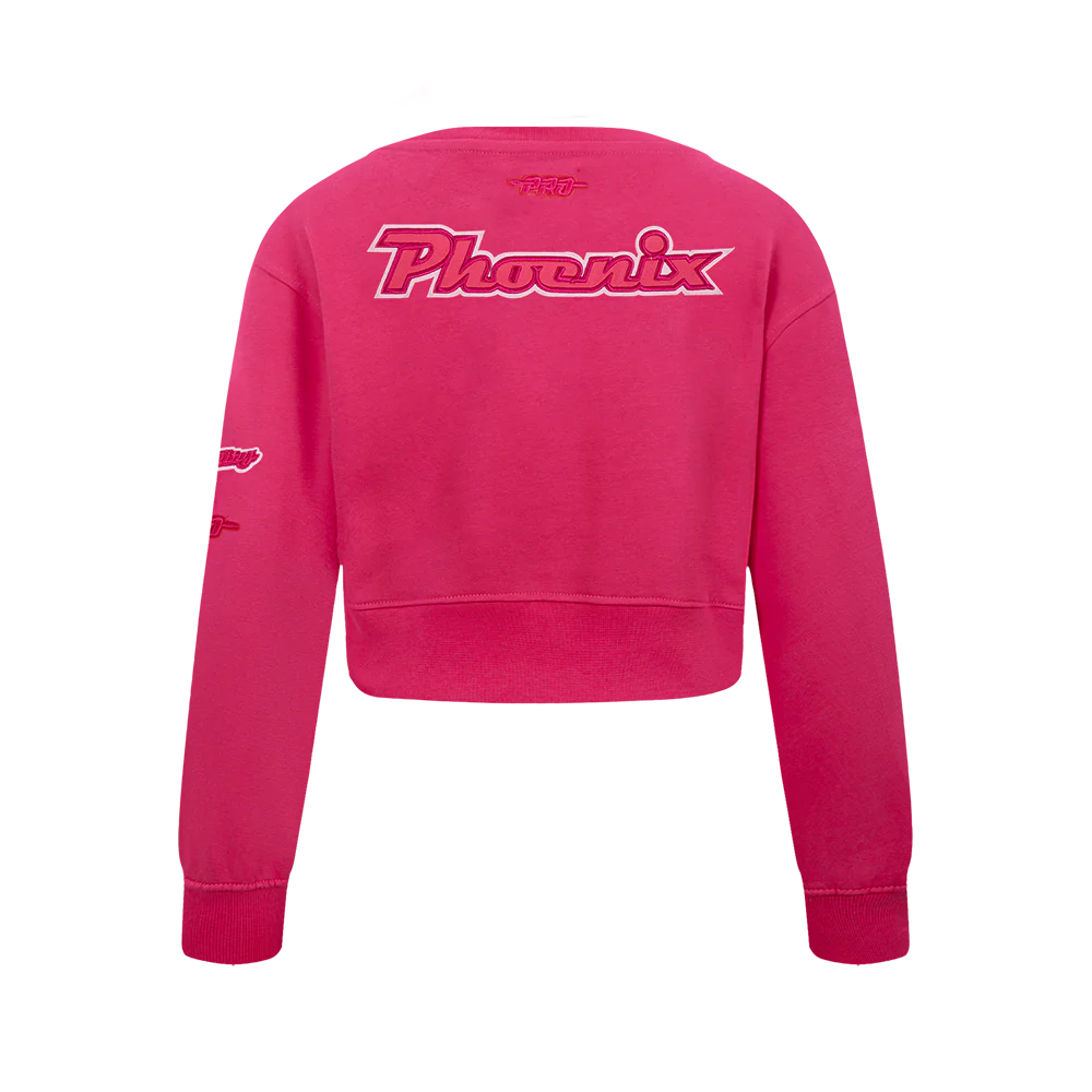 WNBA PHOENIX MERCURY CLASSIC TRIPLE PINK BIG GIRLS FLC CREWNECK (BEETROOT PURPLE) - Image 3