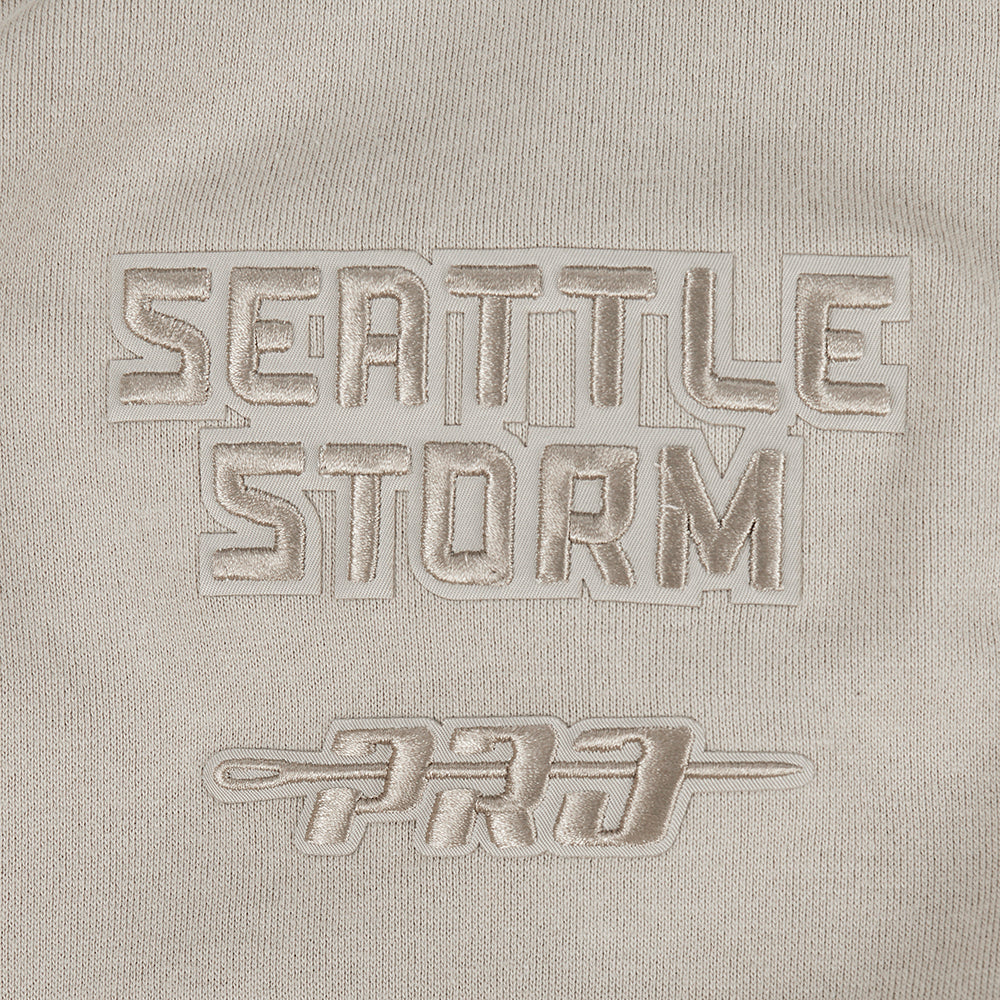 WNBA SEATTLE STORM NEUTRAL MEN'S DROP SHOULDER\FLC CREWNECK (TAUPE) - Image 6