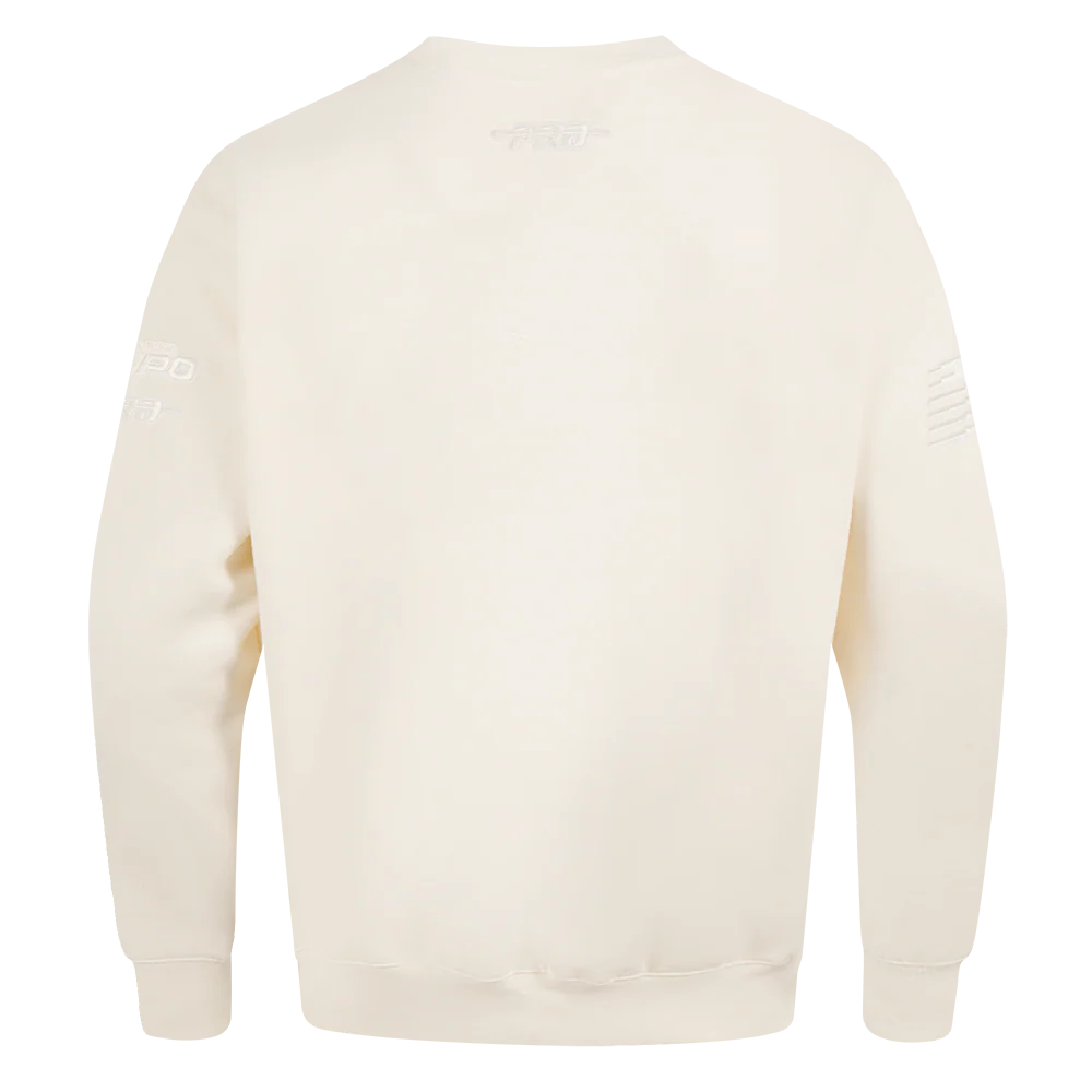 WNBA TORONTO TEMPO NEUTRAL MEN'S DROP SHOULDER FLC CREWNECK (EGGSHELL) - Image 4