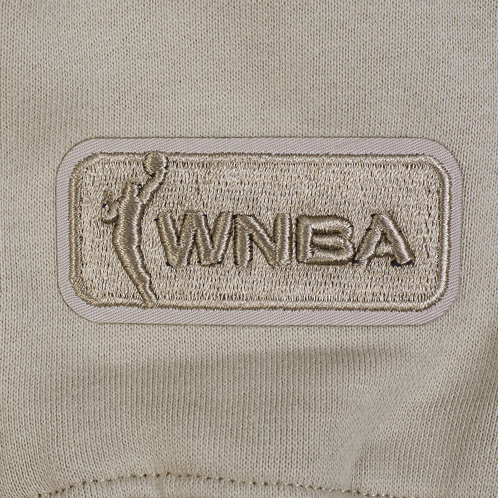 WNBA WASHINGTON MYSTICS NEUTRAL MEN'S DROP SHOULDER FLC PO HOODIE (TAUPE) - Image 8