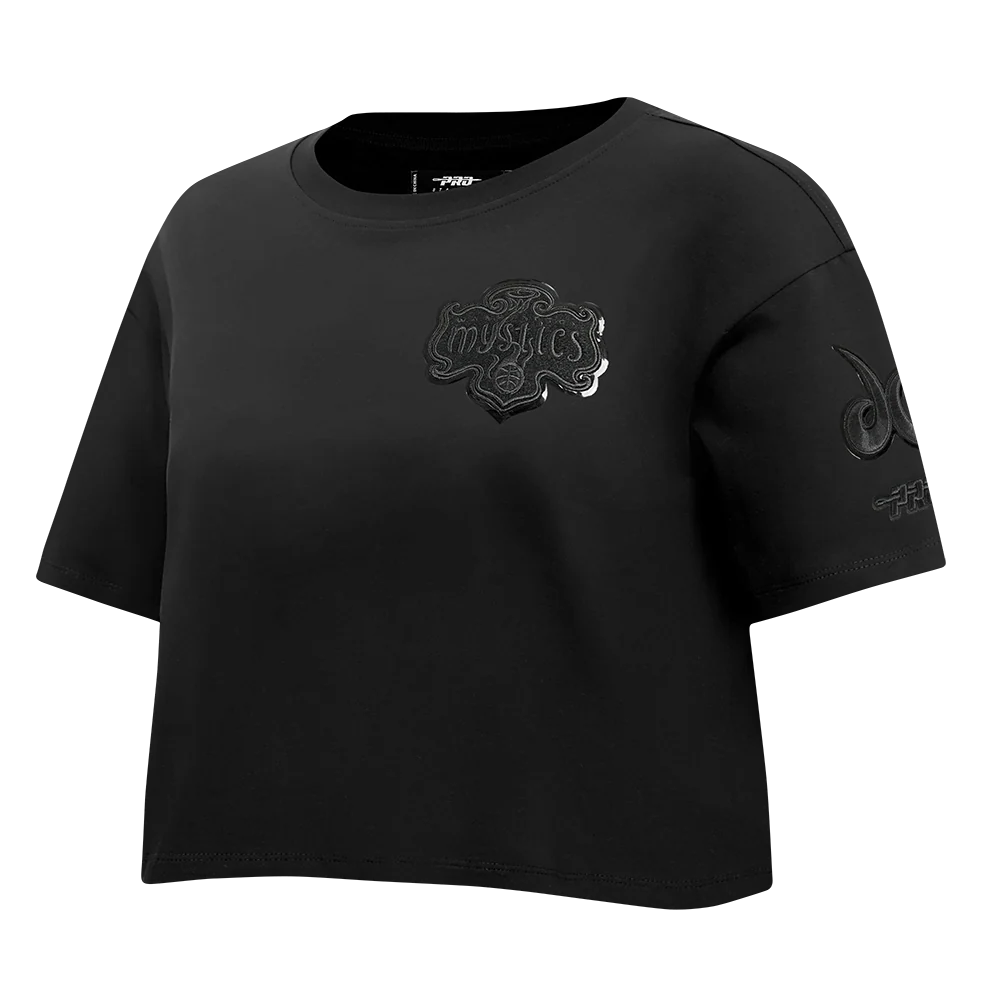 WNBA WASHINGTON MYSTICS TRIPLE BLACK WOMEN'S SJ BOXY TEE (BLACK) - Image 2