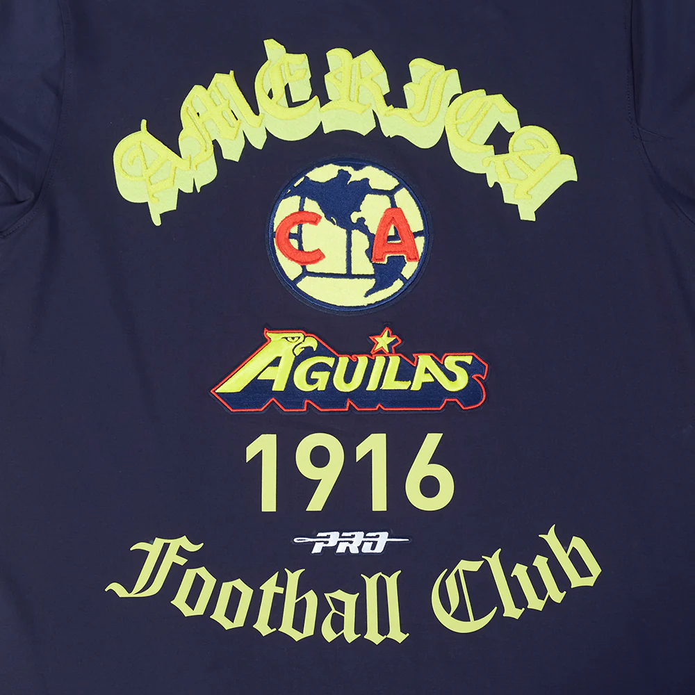 LIGA MX CLUB AMERICA OLD ENGLISH MEN'S SJ TEE (MIDNIGHT NAVY) - Image 5