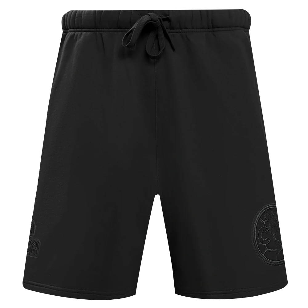 LIGA MX CLUB AMERICA NEUTRAL MEN'S FLEECE SHORT (BLACK) - Image 2