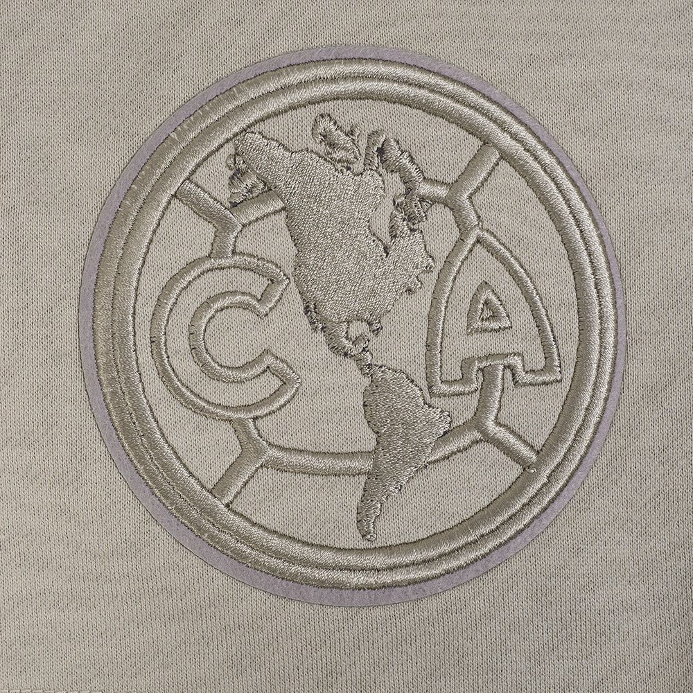 LIGA MX CLUB AMERICA NEUTRAL MEN'S FLEECE SHORT (TAUPE) - Image 5