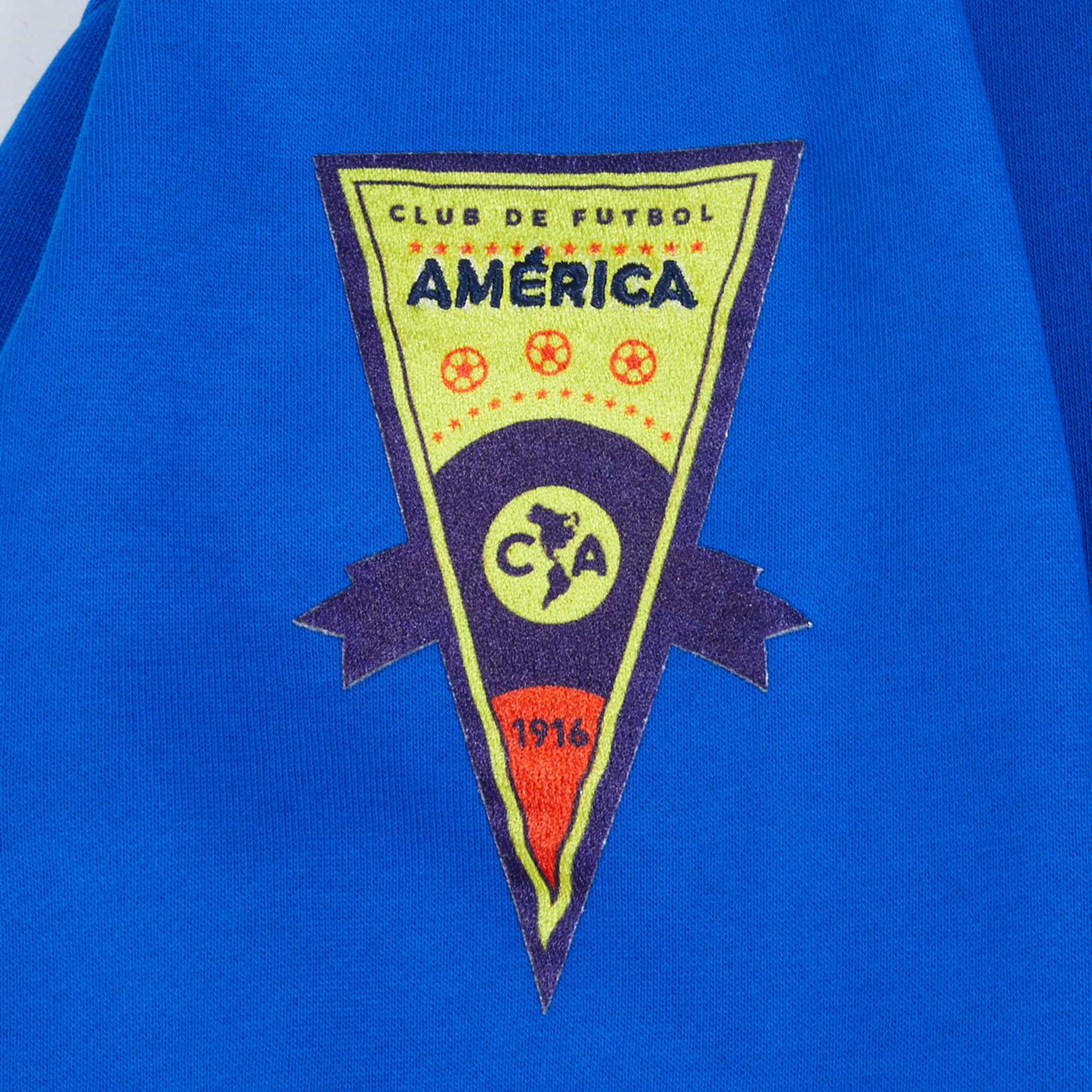 LIGA MX CLUB AMERICA STADIUM MEN'S FLEECE PULLOVER HOODIE (ROYAL BLUE) - Image 6