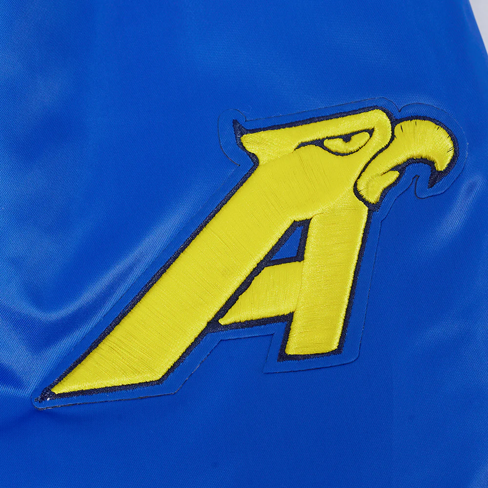 LIGA MX CLUB AMERICA OLD ENGLISH MEN'S RIB SATIN JACKET (ROYAL BLUE) - Image 8